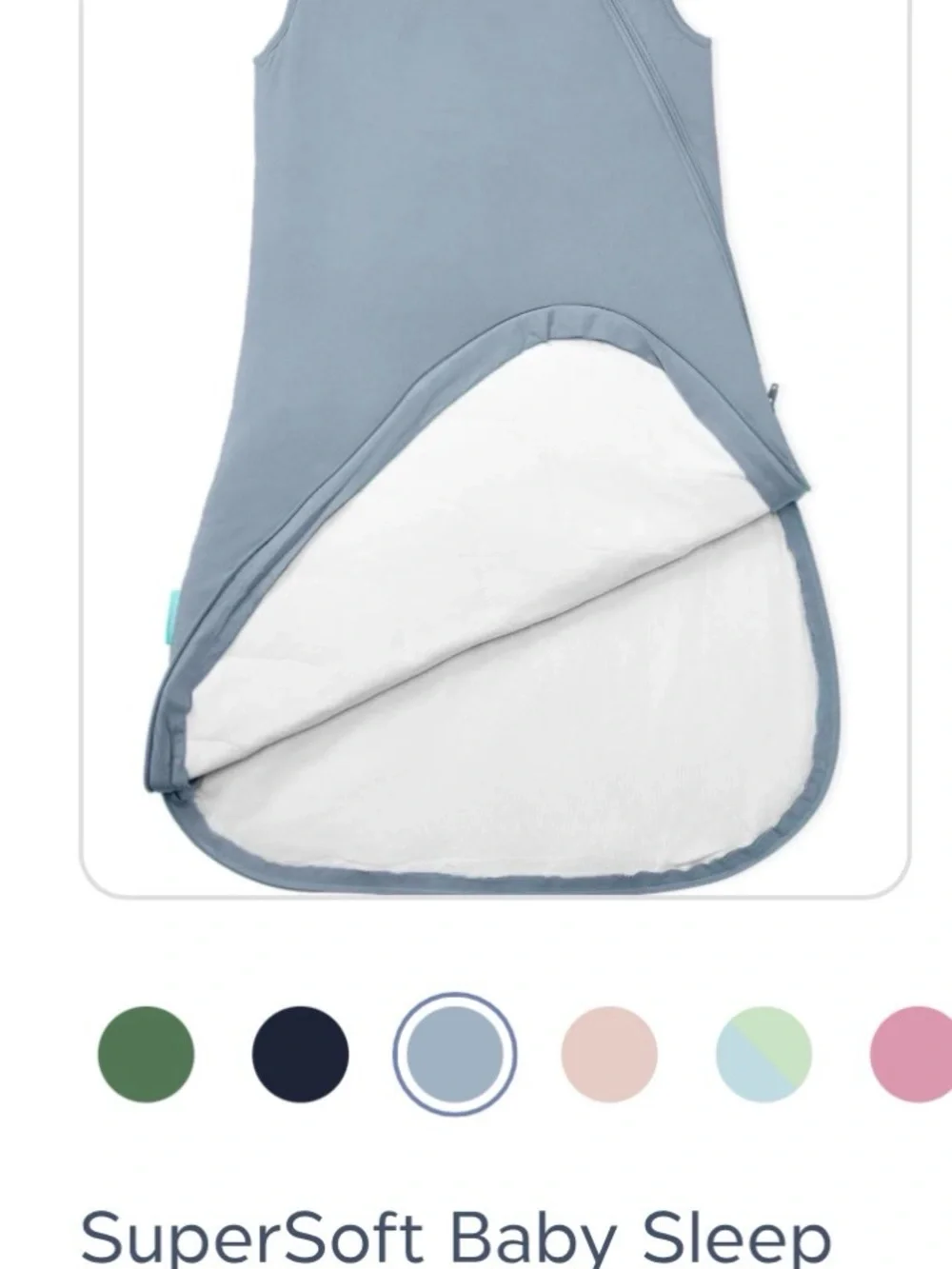 Sleeveless Baby Sleep Sack in Slate Blue